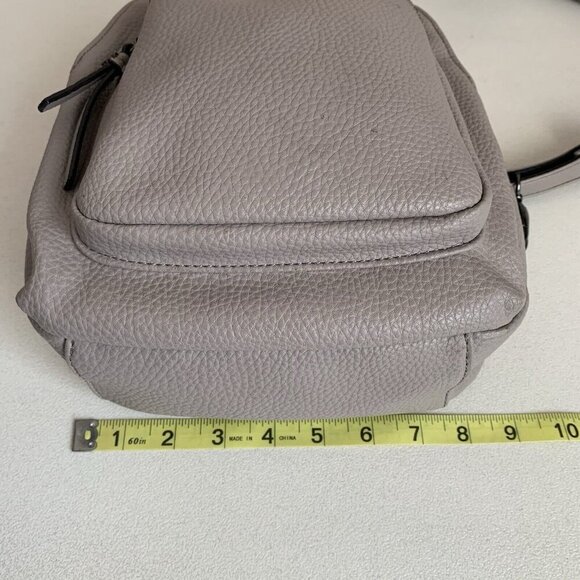 Tutilo‎ Medium Backpack Gray Taupe Multiple Pockets Pebbled Finish Zip Strap main image 7